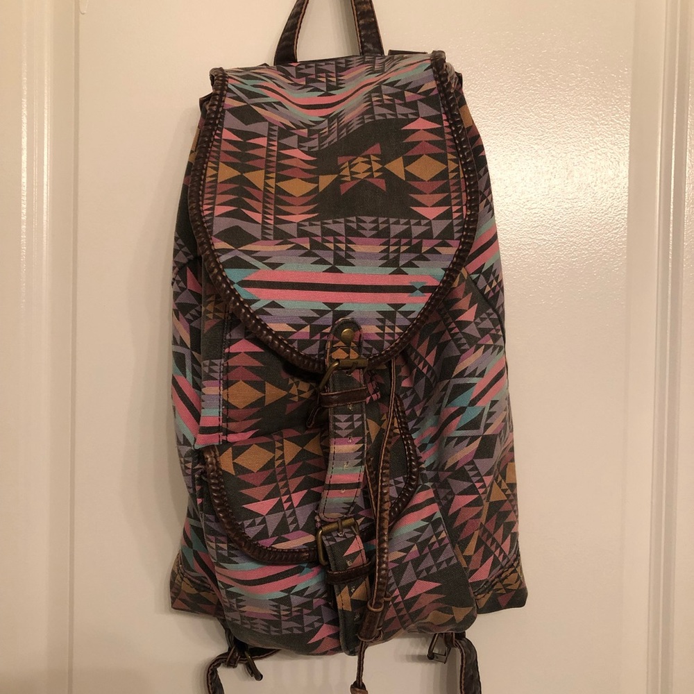 Forever 21 colorful tribal print backpack